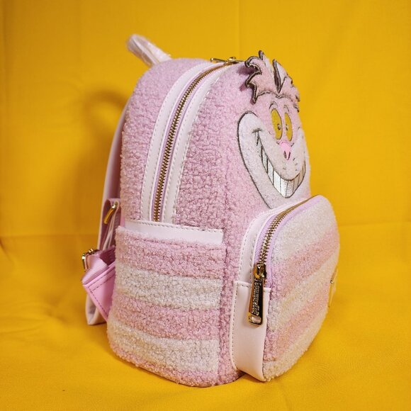 Loungefly Disney Parks Cheshire Cat Alice In Wonderland Chenille Mini Backpack main image 11
